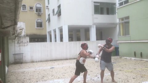 Treino de toque com Rafa