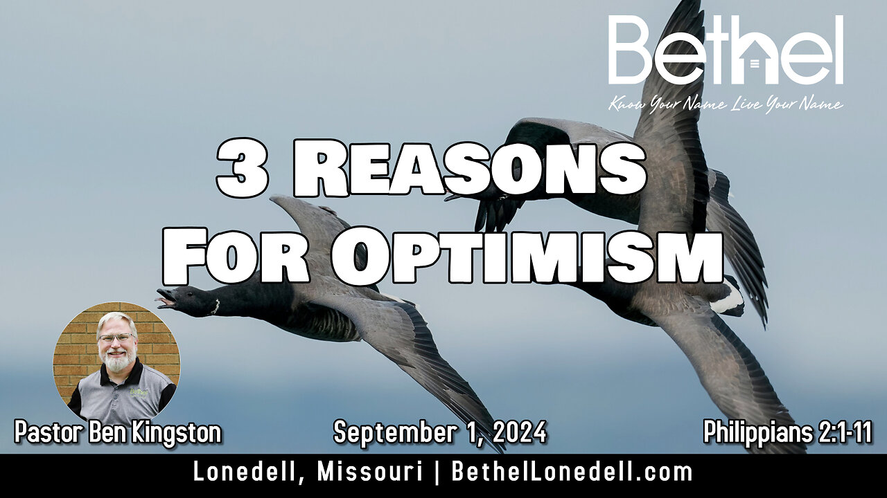 3 Reasons for Optimism - September 1, 2024