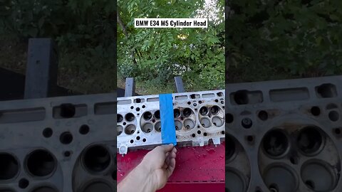 BMW E34 M5 Cylinder Head #bmw #bmwe34 #diy #restoration #bmwm5 #mechanic #cars #automotive #tools