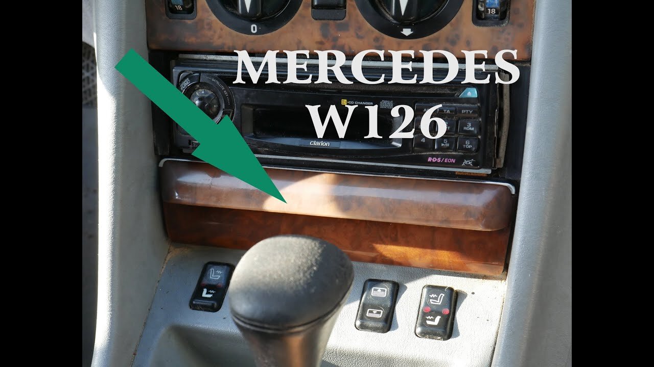 Mercedes Benz W126 - How to remove the ashtray tutorial DIY