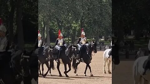 Blues and royals return to horse guards #horseguardsparade