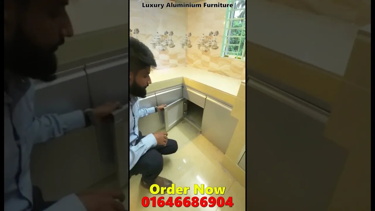 Aluminum Furniture - kitchen cabinet - Luxury Aluminium Furniture & Interior Solution - #shorts - 1