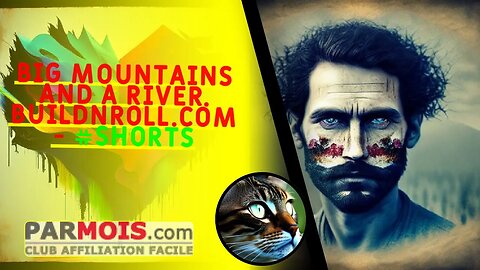 Big mountains and a river. BuildNRoll.com - #shorts