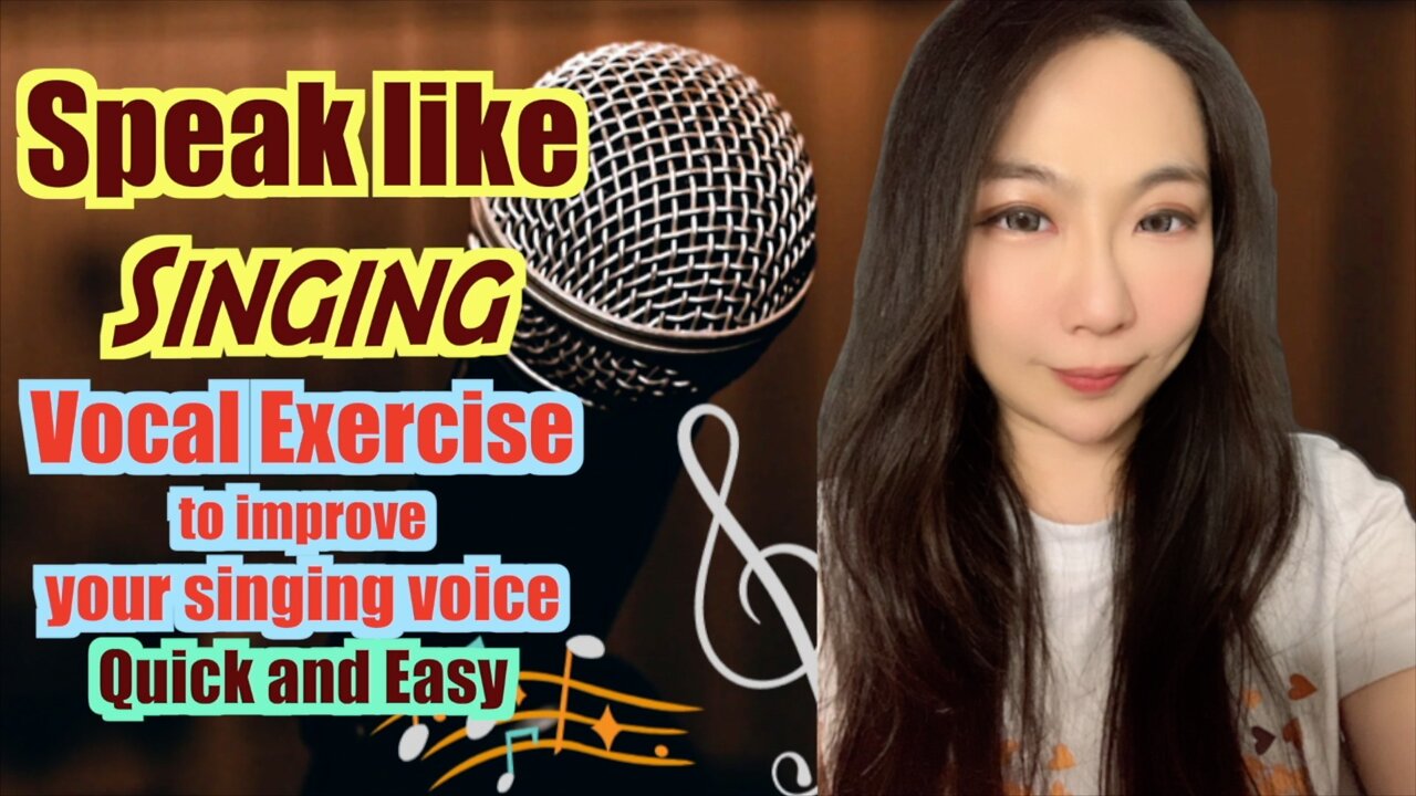 Speaking exercise for singing better