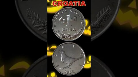 Croatia 1 Kuna 2009.#shorts #coinnotesz