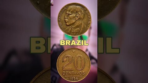 BRAZIL 20 CENTAVOS 1956.#shorts #viral #coinnotesz