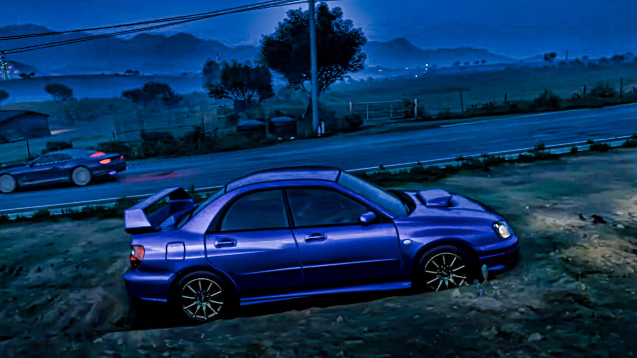 2004 Subaru Impreza WRX STI. A sunrise blast through the region. All stock. A great old car.