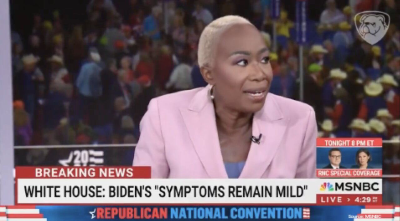 VIRAL TDS: MSNBC's Joy Reid Says Biden Getting Sick and Trump Getting Shot are The "Same"