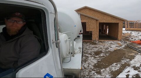 Driving Concrete Truck: Pouring Garage