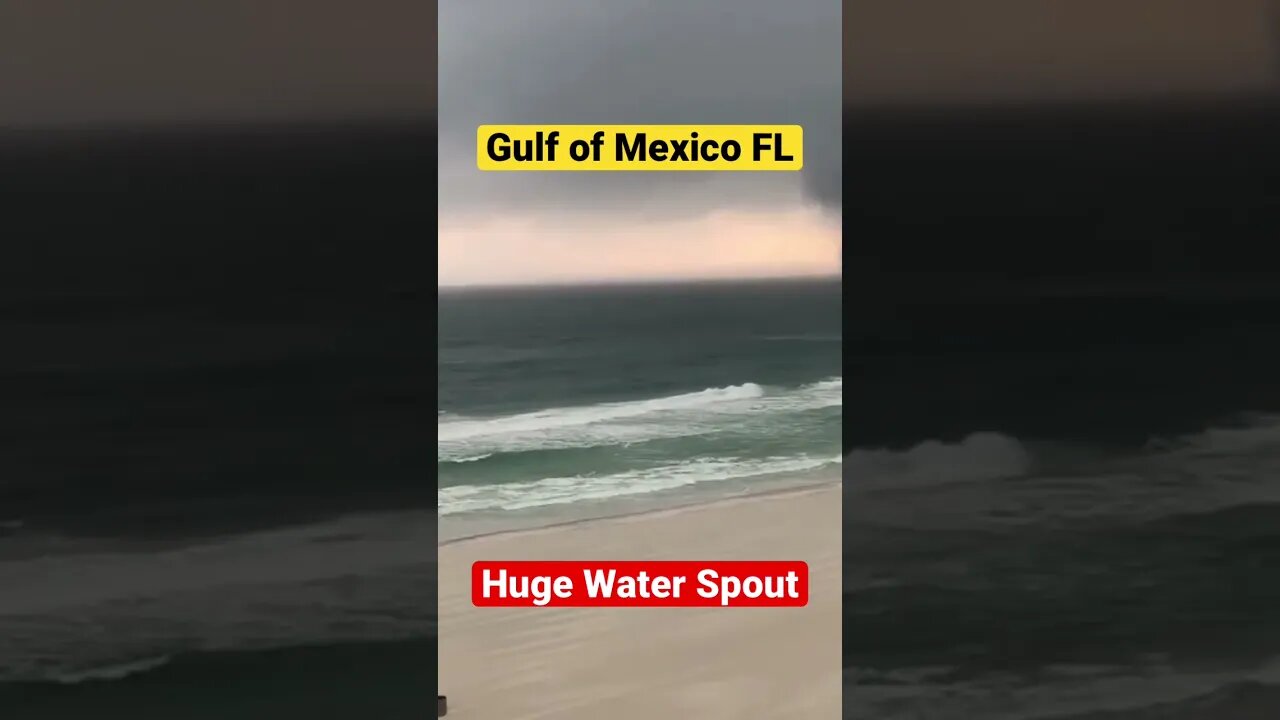 💥HUGE GODZILLA Water Spout Gulf of Mexico Florida 💥 #shorts 💥