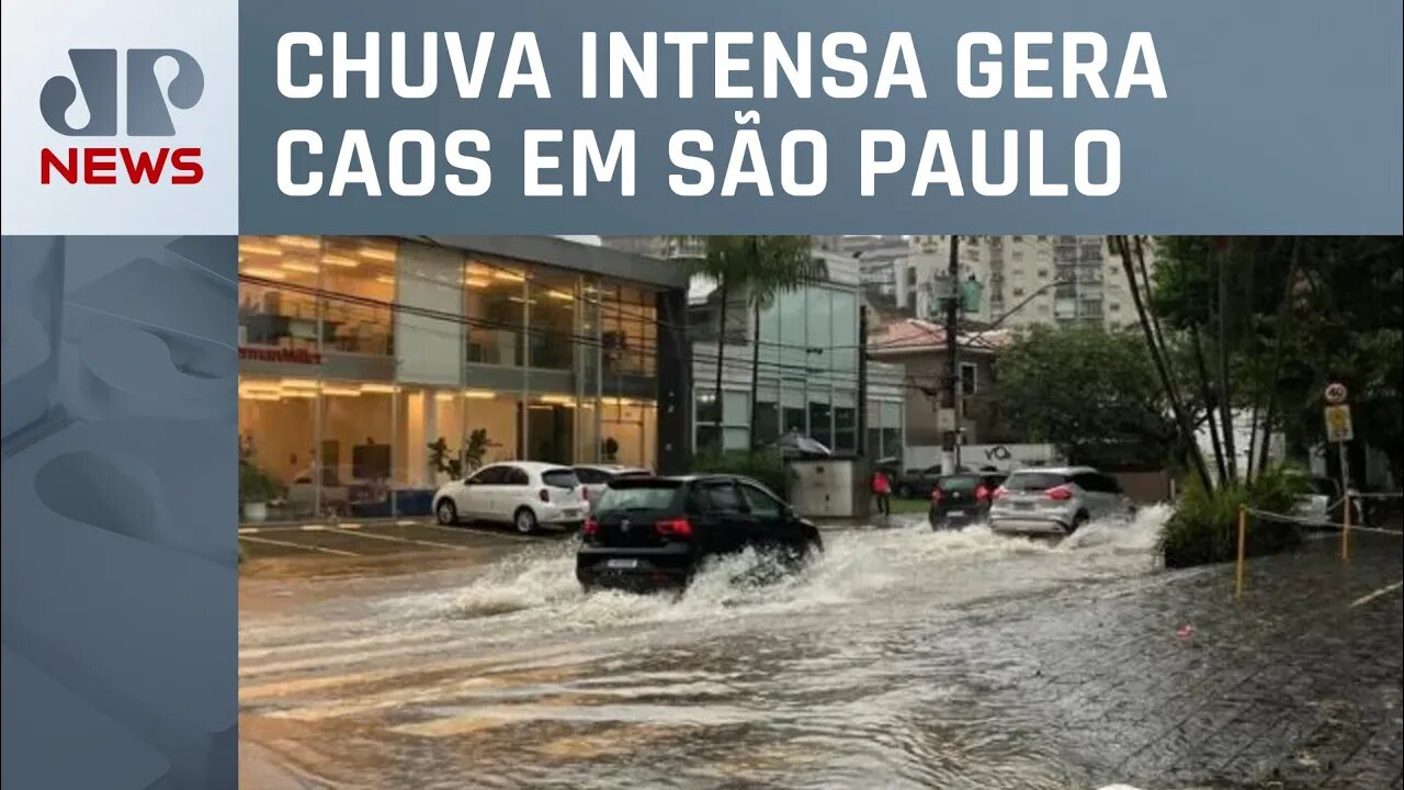 Forte chuva provoca alagamentos na Grande São Paulo