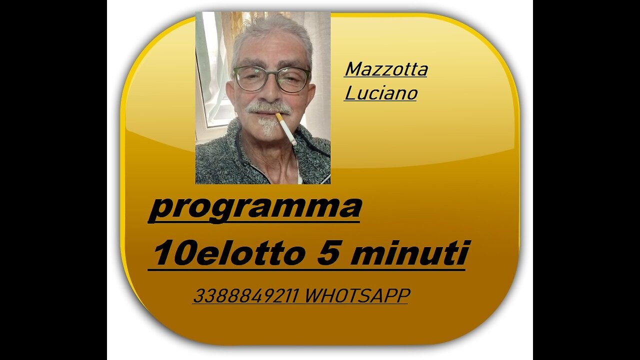 SPECIALE 10 ELOTTO DOMENICA AGOSTO