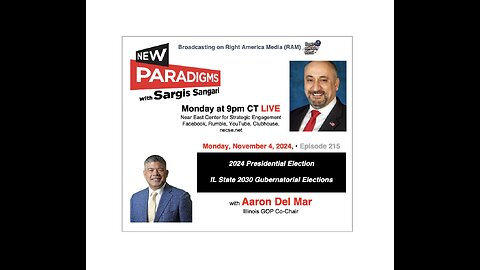 Aaron Del Mar, Illinois GOP Co-Chair, 2024 Pres. Elections, New Paradigms w/Sargis Sangari EP #214