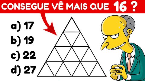 QUANTOS TRIÂNGULOS TEM NA IMAGEM | RACIOCÍNIO LÓGICO | MATEMÁTICA BÁSICA