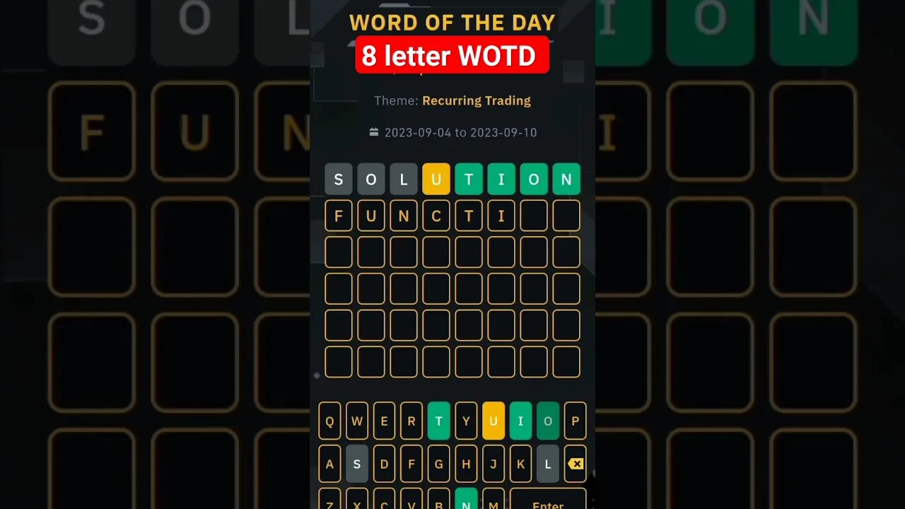 word of the day binance today 8 letter #binancewodlanswer