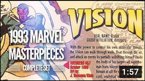 COMPLETE 1993 Marvel Masterpieces // Stuff I Like