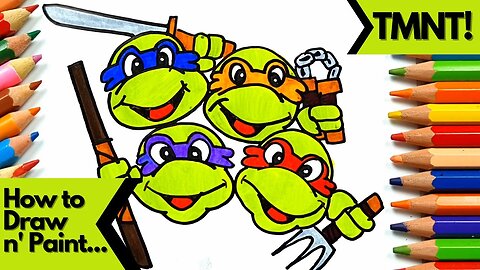 How to Draw and Paint the Ninja Turtles