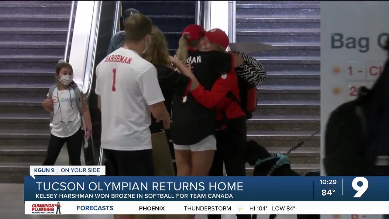 Local Olympian returns home