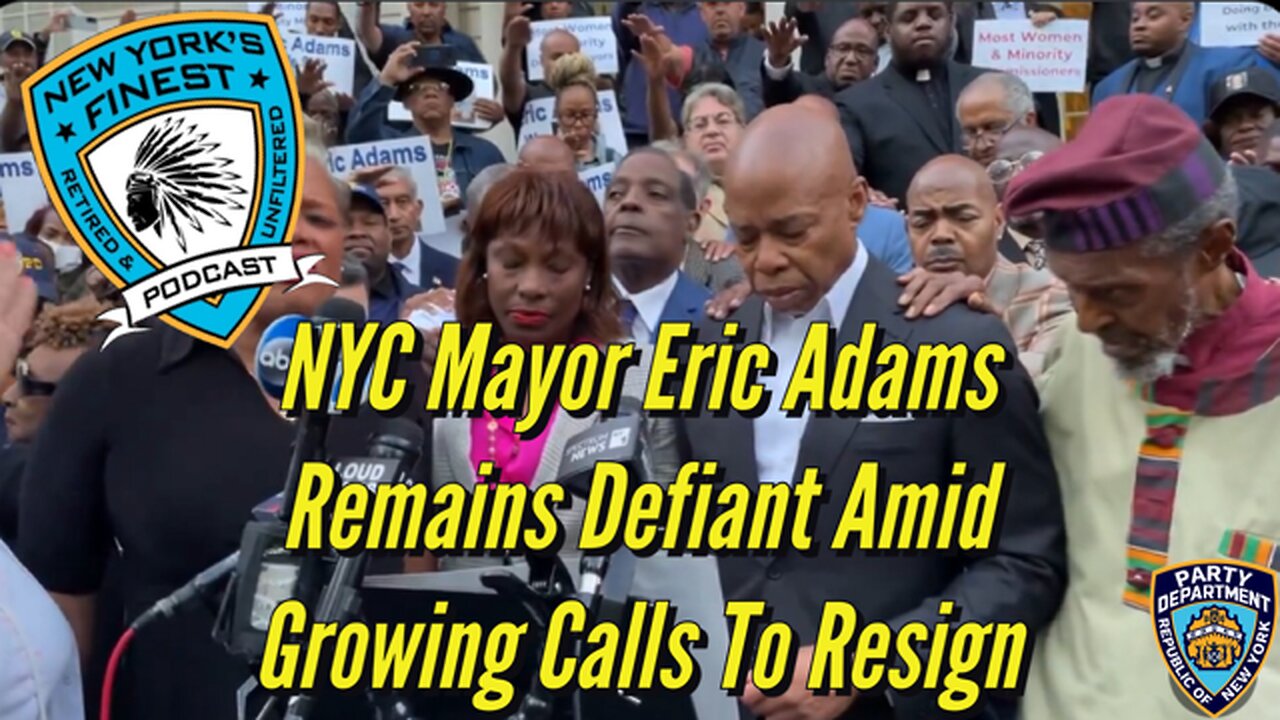 NYC Mayor Eric Adams Remains Defiant Amid Growing Calls To Resign