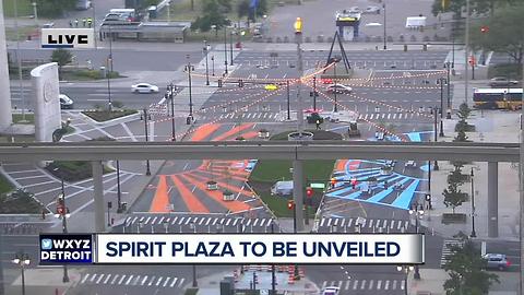 Spirit Plaza in Detroit to open today