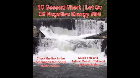 10 Second Short Of Let Go Of Negative Energy | #meditation #shorts #shortsvideo #waterfall #80