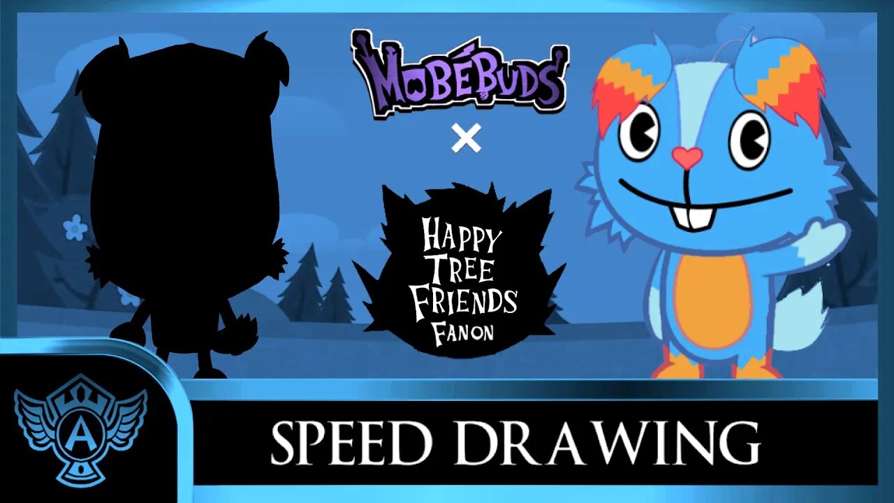 Speed Drawing: Happy Tree Friends Fanon - Geometric | Mobebuds Style