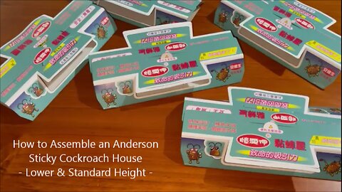 How to Assemble an Anderson Sticky Cockroach House - Lower & Standard Height