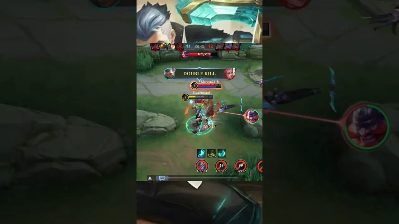Fredrinn goes out swinging #mobilelegends #mlbb #youtubeshorts #ytshorts