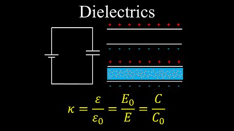 Dielectrics, Capacitors, Capacitance, Electric Potential, Electric Field - Physics