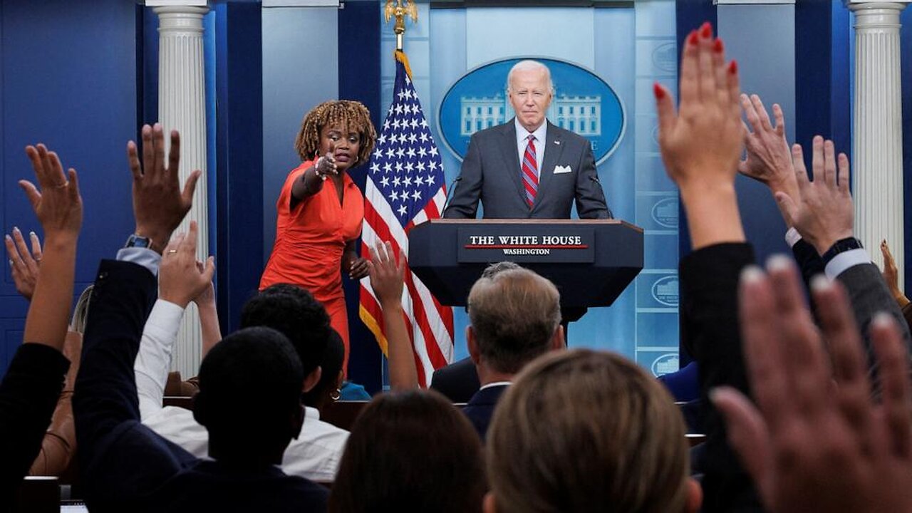 President Biden takes questions in White House briefing room for first time