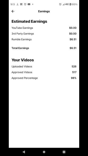 6.51$ made from rumble