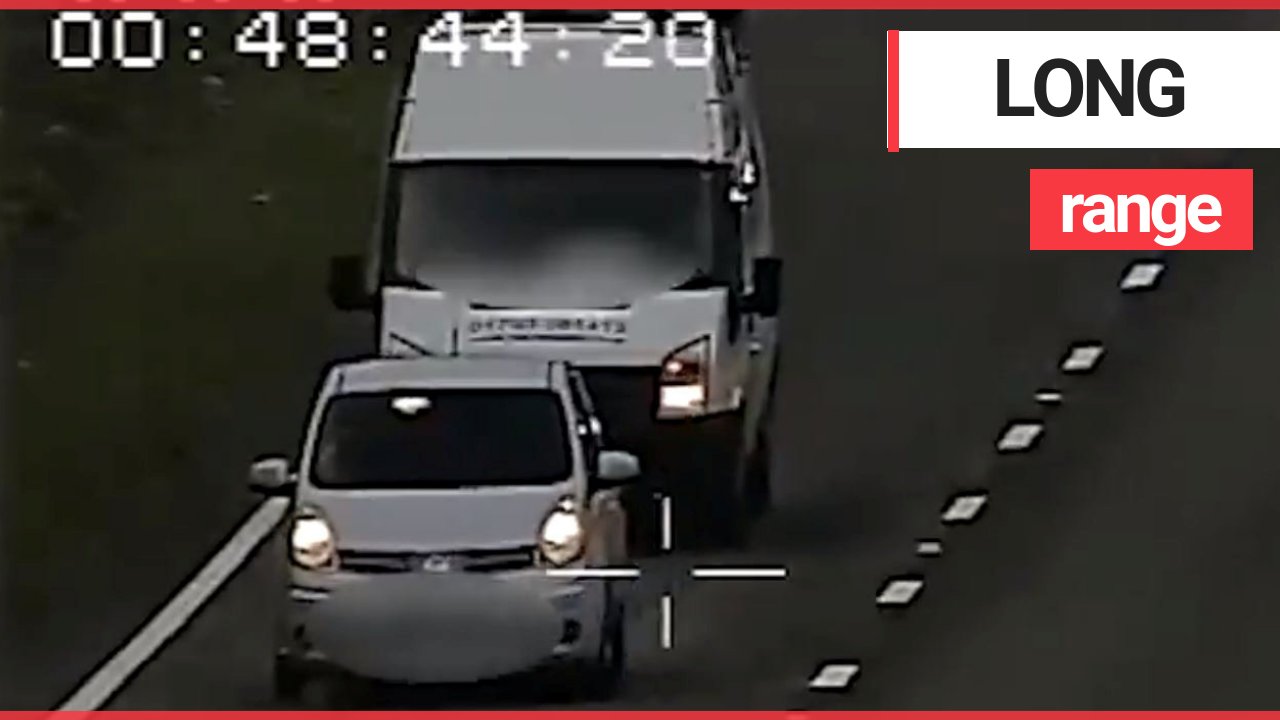 Police release new footage captured by their new weapon in the fight against dangerous driving