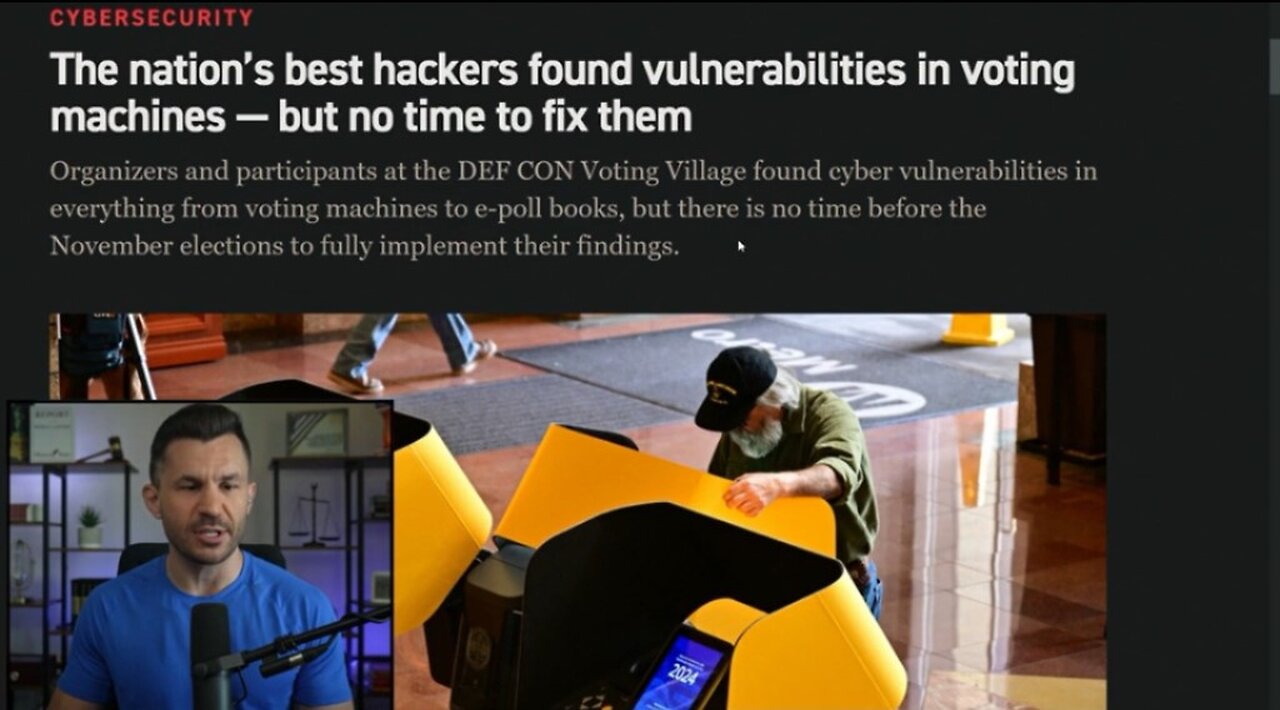 Top Hackers Find Voting Machine FLAWS But CAN'T FIX Them BEFORE ELECTION