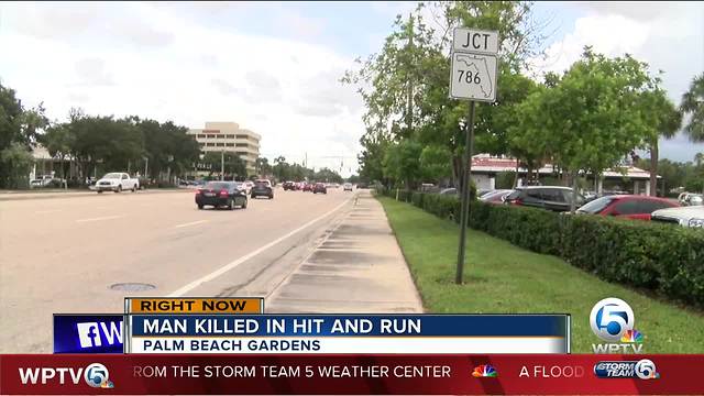 Person killed in hit-and-run crash in Palm Beach Gardens