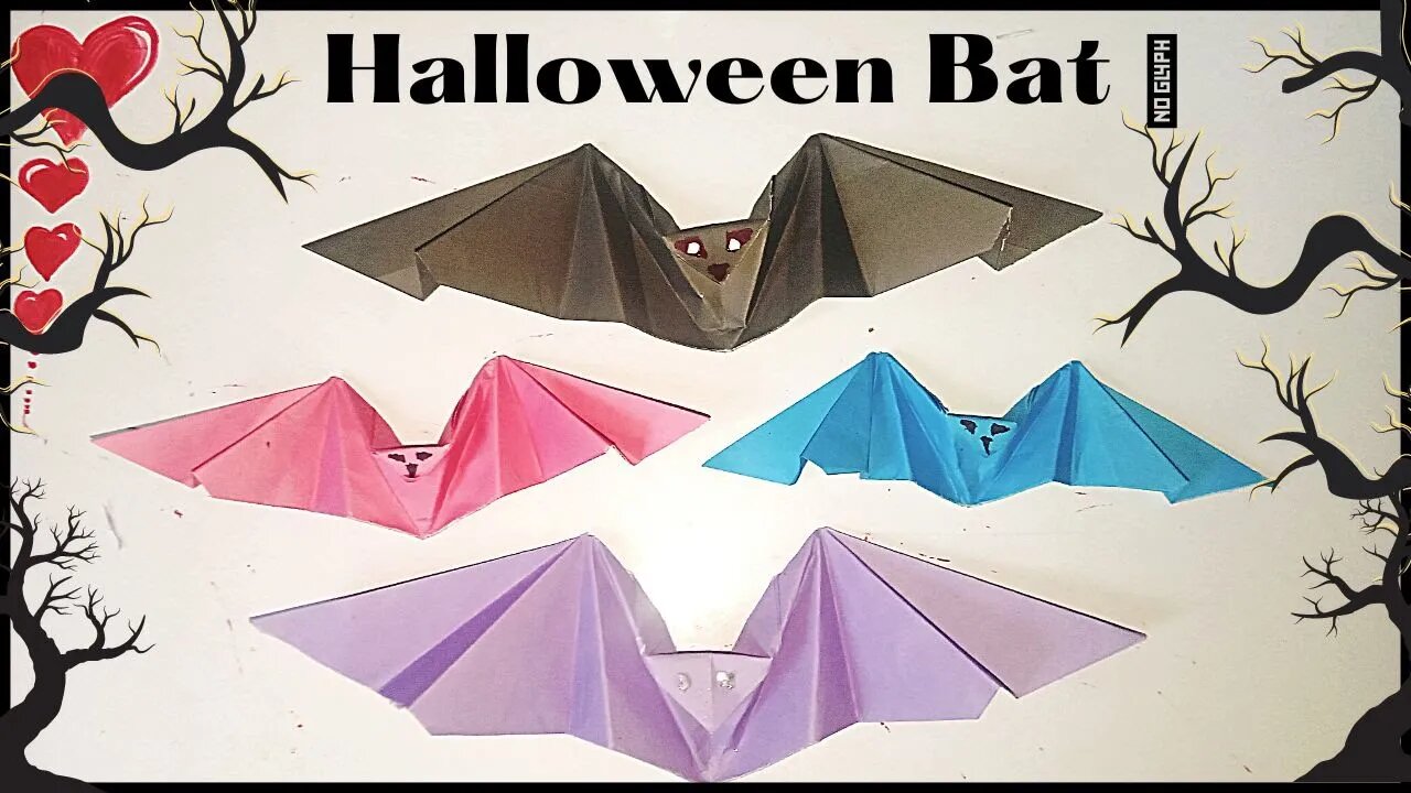 How to Make Paper Bats for Halloween | Easy Paper Bats | Halloween Paper Crafts | Paper Toys