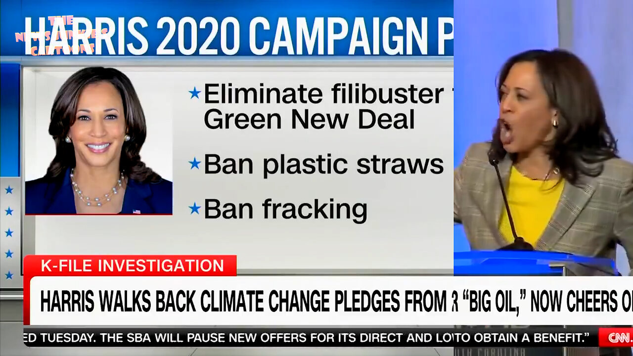 Surprisingly, CNN expose Kamala for being a far-left radical who went to war with the oil industry: "I'm saying about these big oil companies - you should be really prepared to be charged with a crime..."