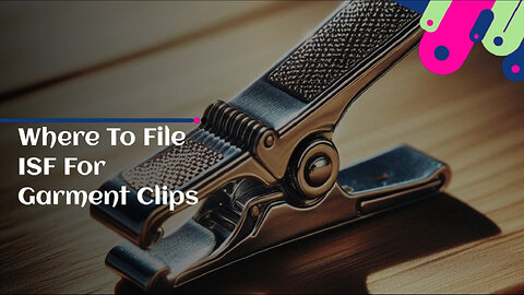 Demystifying ISF Filing: Where to File for Garment Clips?