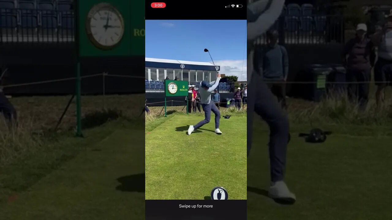 Christo Lamprecht 1st round Open leader destroys a tee shot! #theopen #christolamprecht #golf