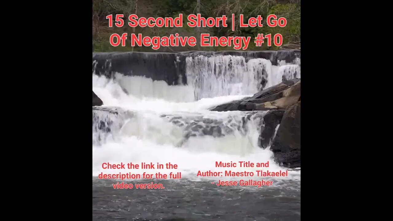 15 Second Short Of Let Go Of Negative Energy | #meditation #shorts #shortsvideo #waterfall #10