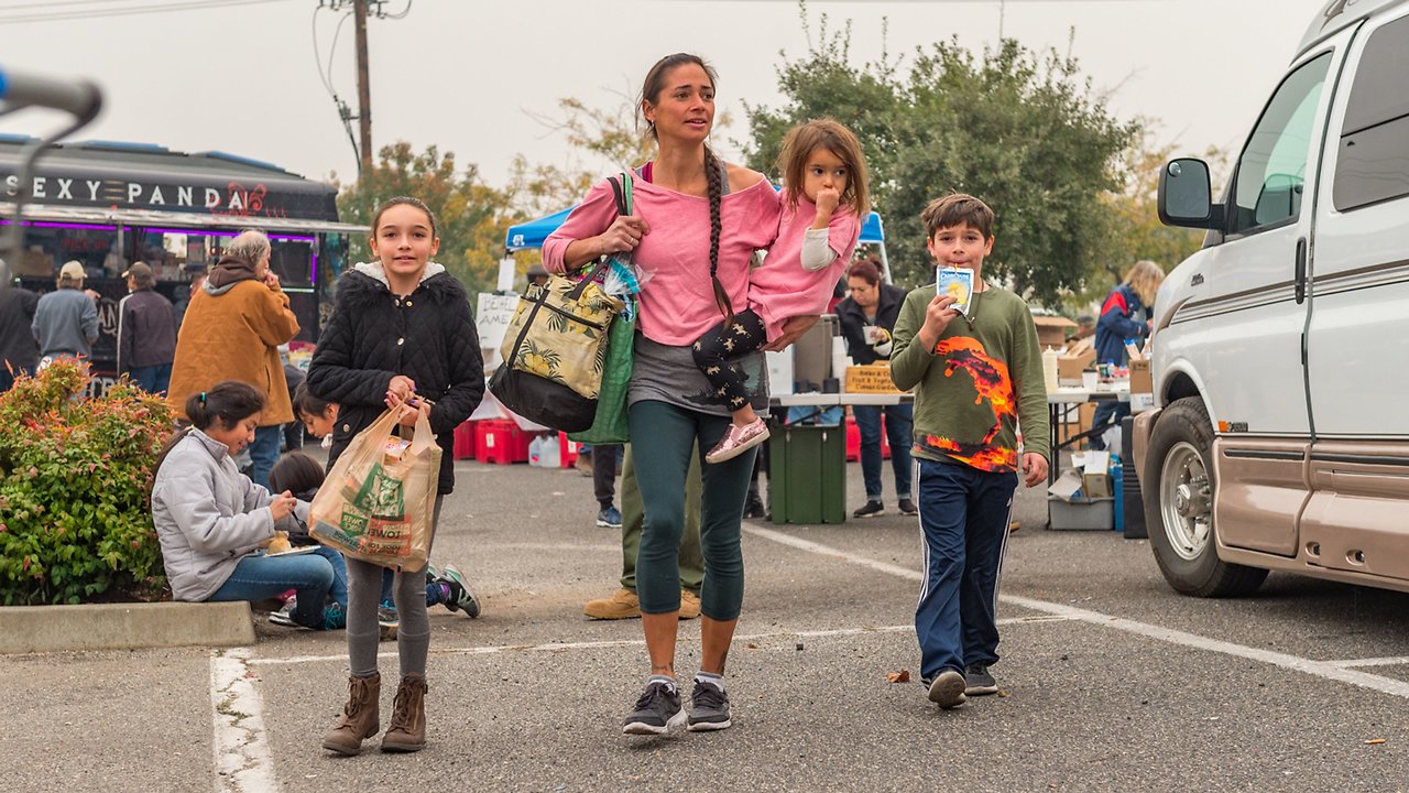 Scenes from the Walmart parking lot in Chico, California