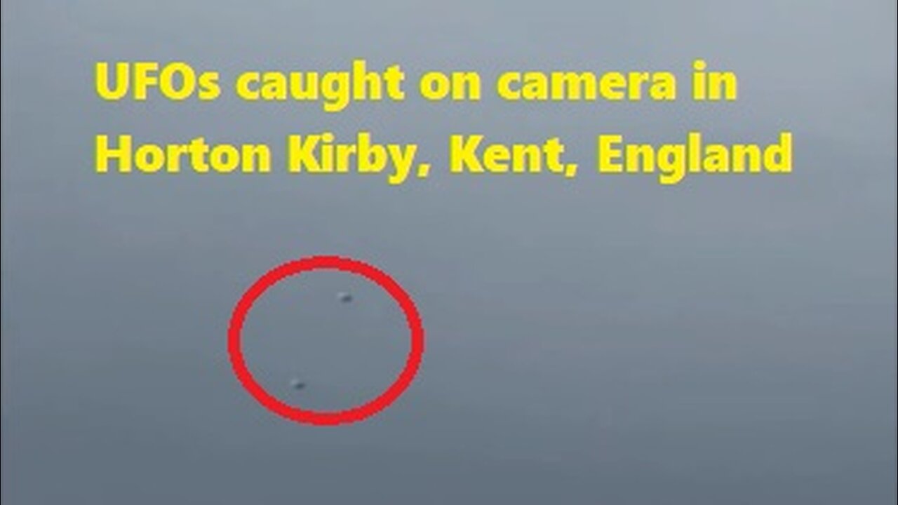 Two spherical silvery UFOs were filmed in the town of Horton Kirby, Kent, England