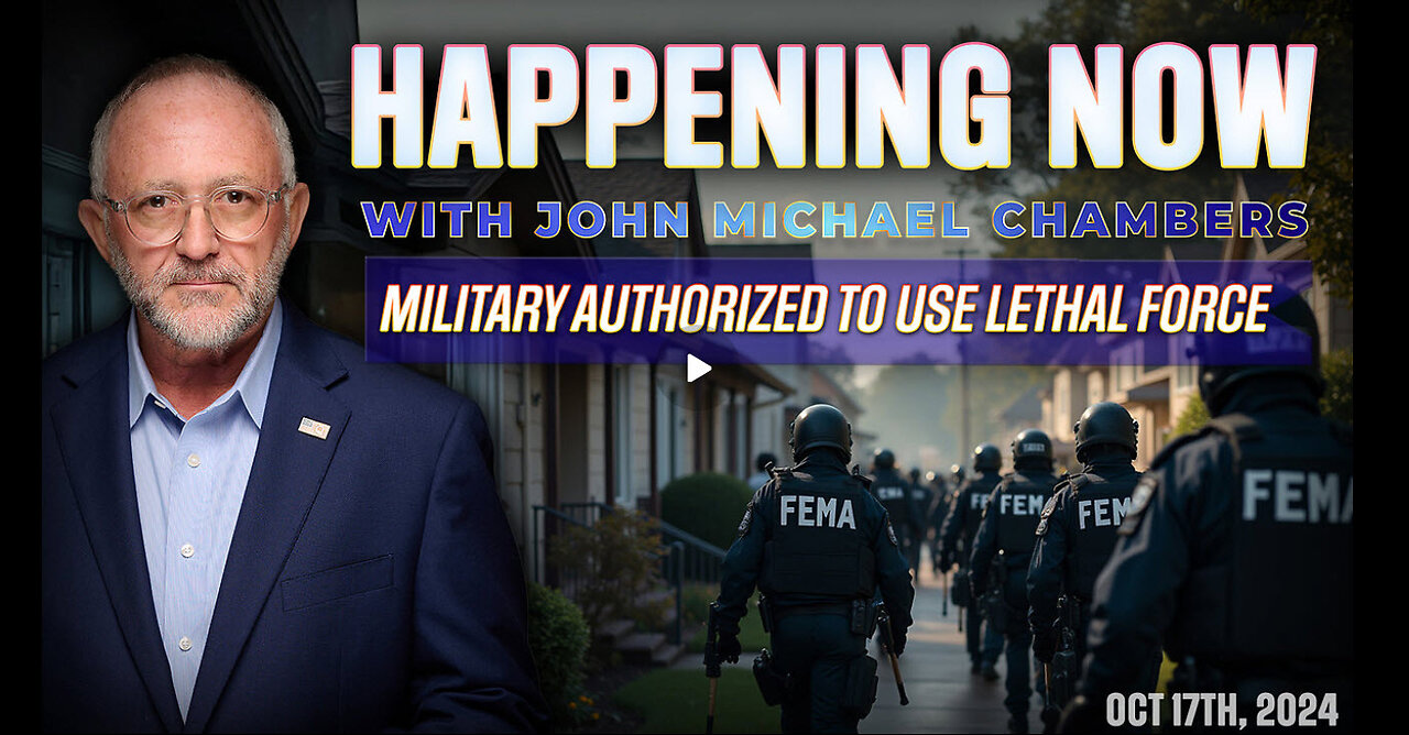 HAPPENING NOW | U.S. Military Authorized to Use Lethal Force Domestically