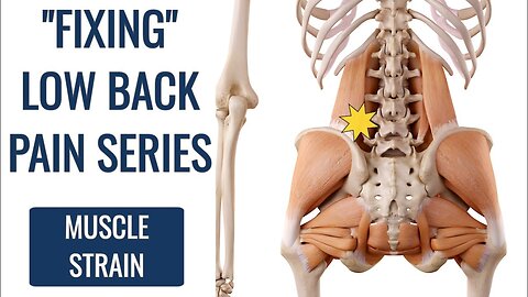 How to Fix Lower Back Strain (DON'T STRETCH)