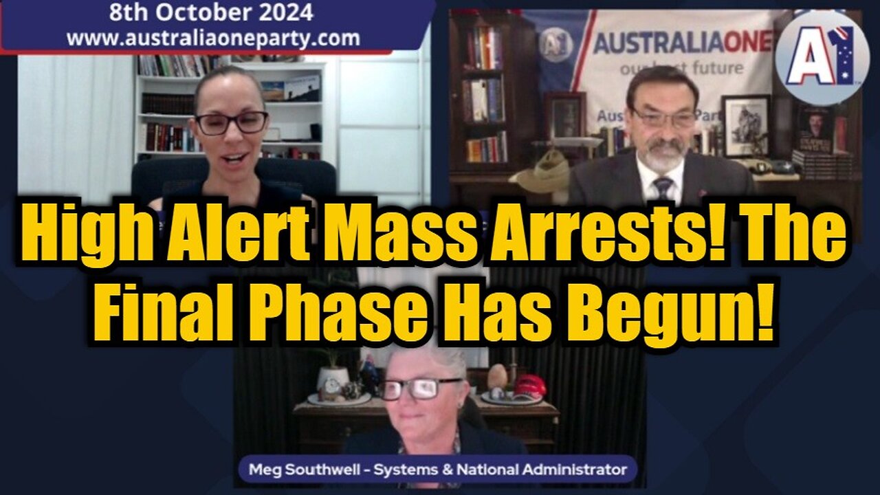 Riccardo Bosi Situation Update 10/8/24 - High Alert Mass Arrests! The Final Phase Has Begun!