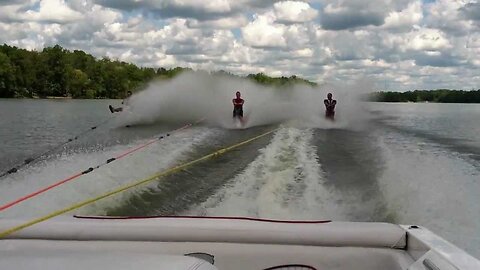 Triple Long Line Barefooting at the Bash