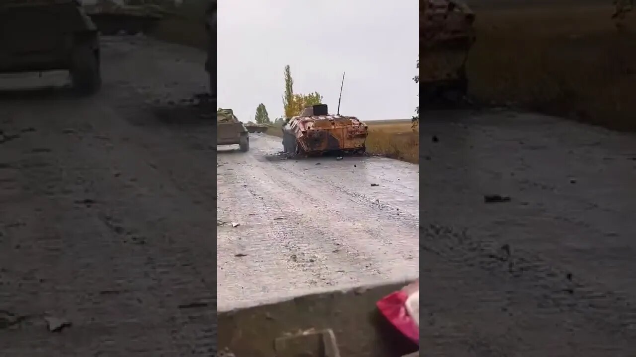 Five destroyed Ukrainian BTR 70 and one BTR 80 in the Kherson direction