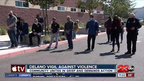 The Delano community holds a vigil for victims of violent crimes