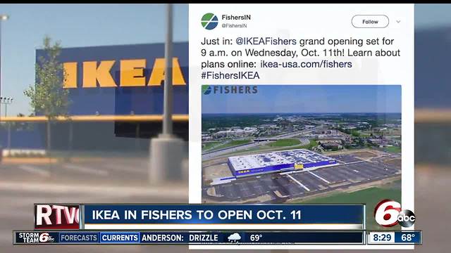 Fishers IKEA to open Oct. 11