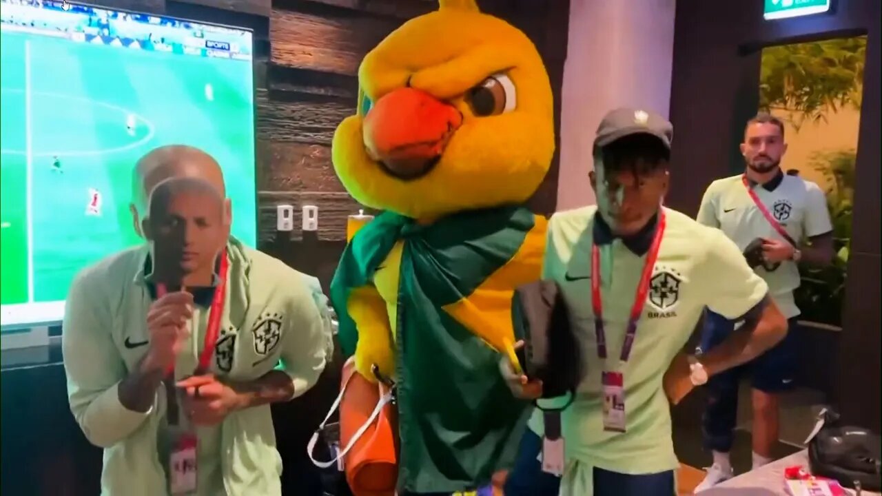 'It's the pigeon dance!' | AMAZING behind the scenes video of Brazil celebrating South Korea win 😂