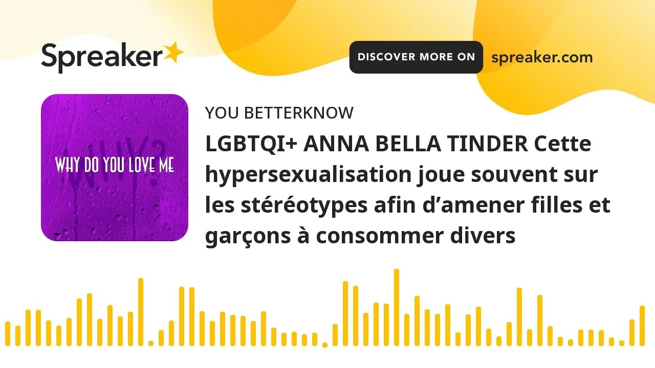 LGBTQI+ ANNA BELLA TINDER Cette hypersexualisation joue souvent sur les stéréotypes afin d’amener fi